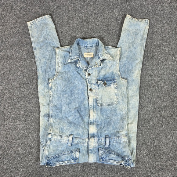 Denim & Supply Ralph Lauren Pants - Denim & Supply Ralph Lauren Womens Sleeveless Denim Jumpsuit Light Wash Utility
